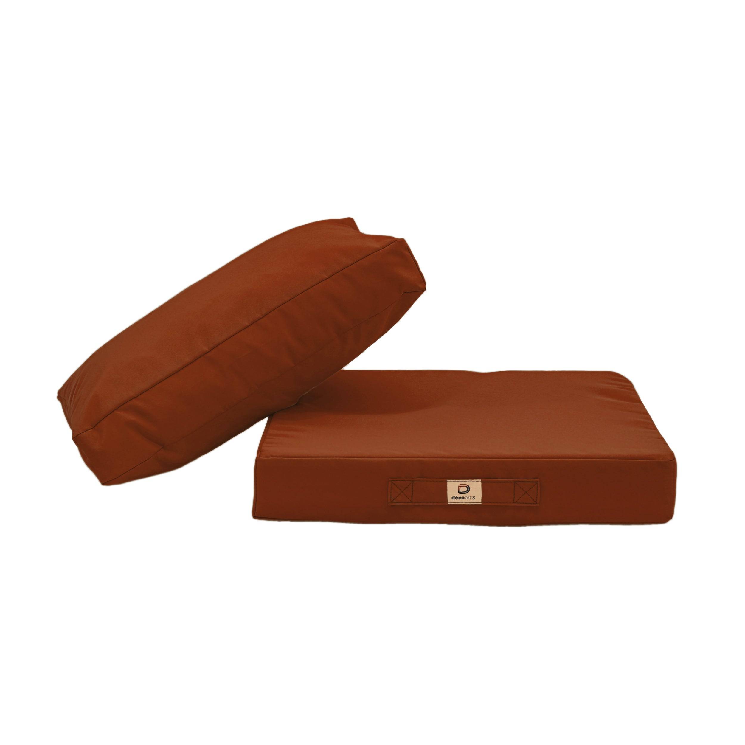 Coussins pour salon de jardin déhoussable 50x60cm Terracotta - Déco arts - Image 3