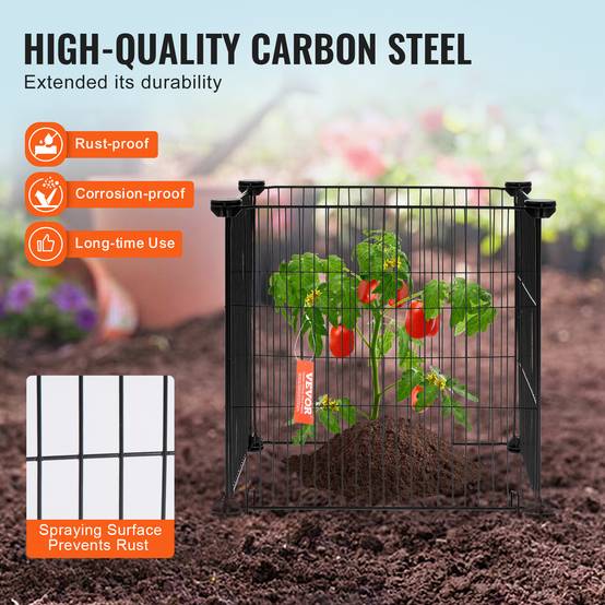 VEVOR Lot 5 protections plantes, grillage 39x39cm, maille métallique, écureuils. - Image 3