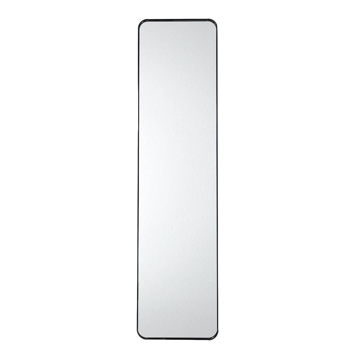 ALTOBUY - Miroir de Porte Rectangulaire 30x120cm en Verre et Aluminium Noir - GORIS - Image 1
