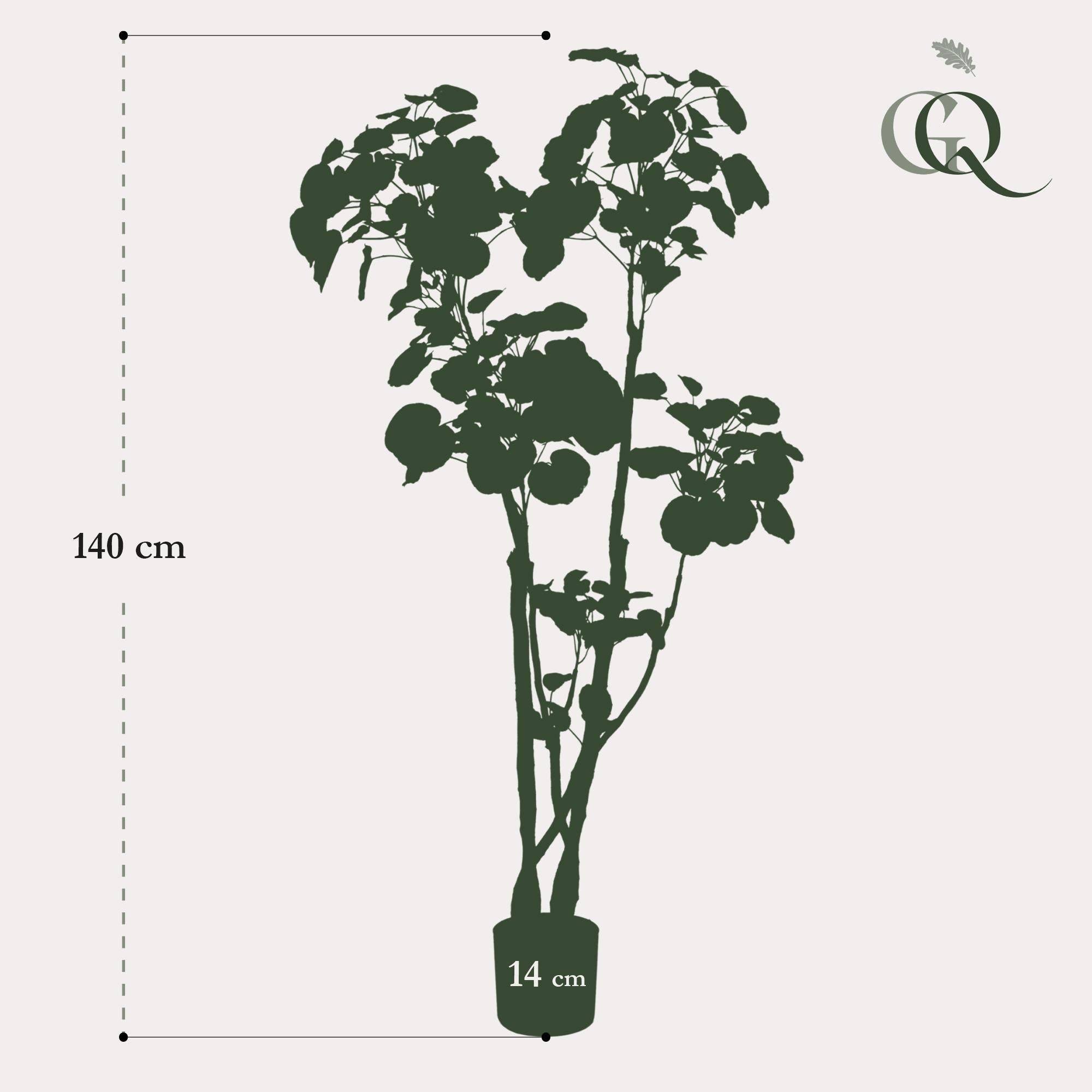 La Green Touch - Polyscias plante artificielle - h140cm, Ø14cm- La Green Touch - Imagen 4