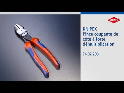 Knipex - Pince coupante de côté KNIPEX à forte démultiplication - 200 mm - 74 02 200 - Imagen 3