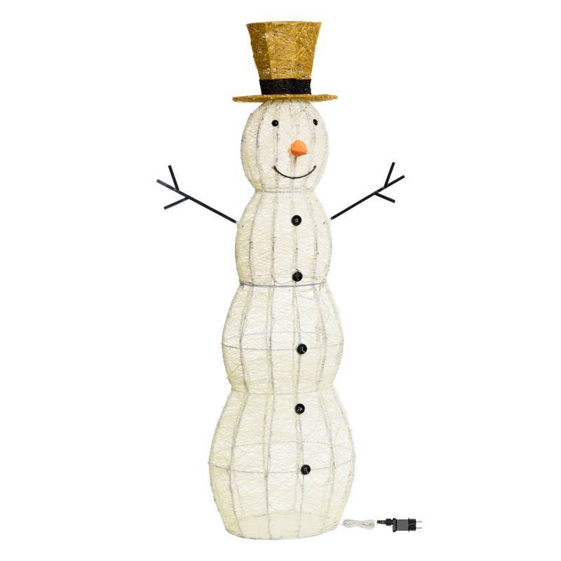 Lotti - Bonhomme de neige lumineux 3D H150cm 320 LED ambré fixe Timer extérieur Smart Connect 31V professionnel Lotti - Imagen 3