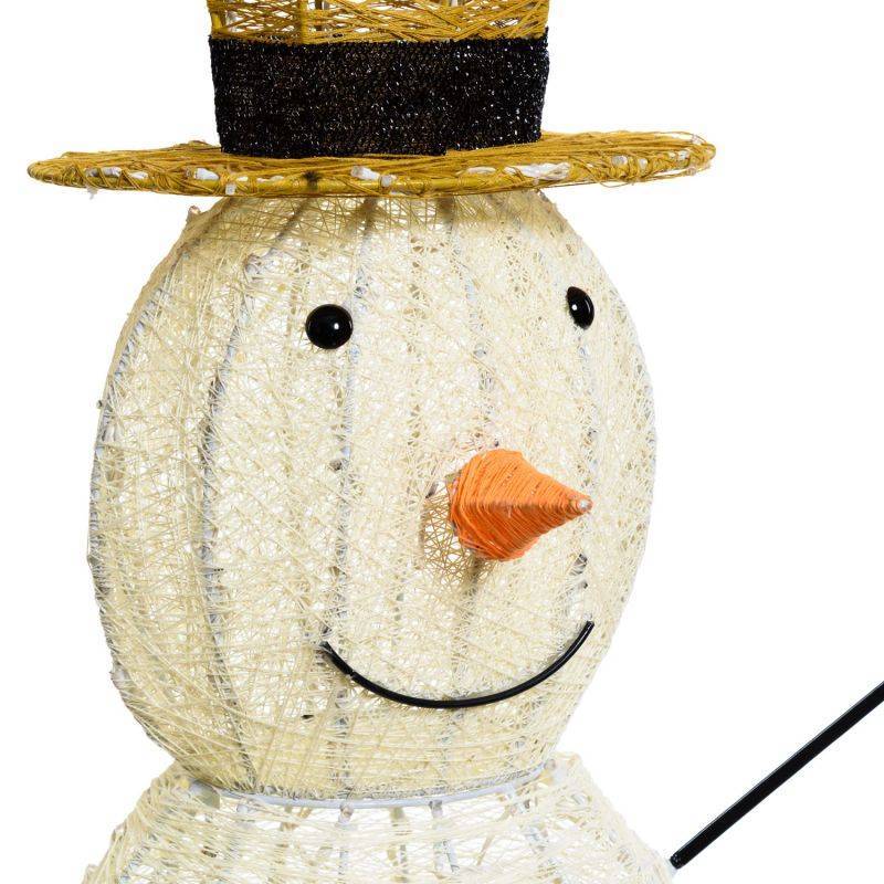 Lotti - Bonhomme de neige lumineux 3D H150cm 320 LED ambré fixe Timer extérieur Smart Connect 31V professionnel Lotti - Imagen 5