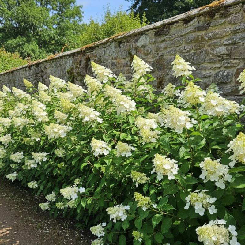 Hortensia paniculata Kyushu, Hydrangea paniculata à fleurs Blanche - feuillage Caduc - Godet - 5/20 cm-  hauteur à maturité De 1,00 m à 1,50 m - Imagen 4