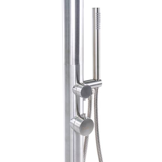 Beliani - Douche d'extérieur Acier inox Argenté MARUDI - 57x17x230- Beliani - Image 7