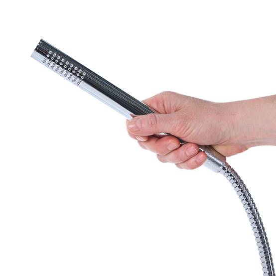 Beliani - Douche d'extérieur Acier inox Argenté MARUDI - 57x17x230- Beliani - Image 6