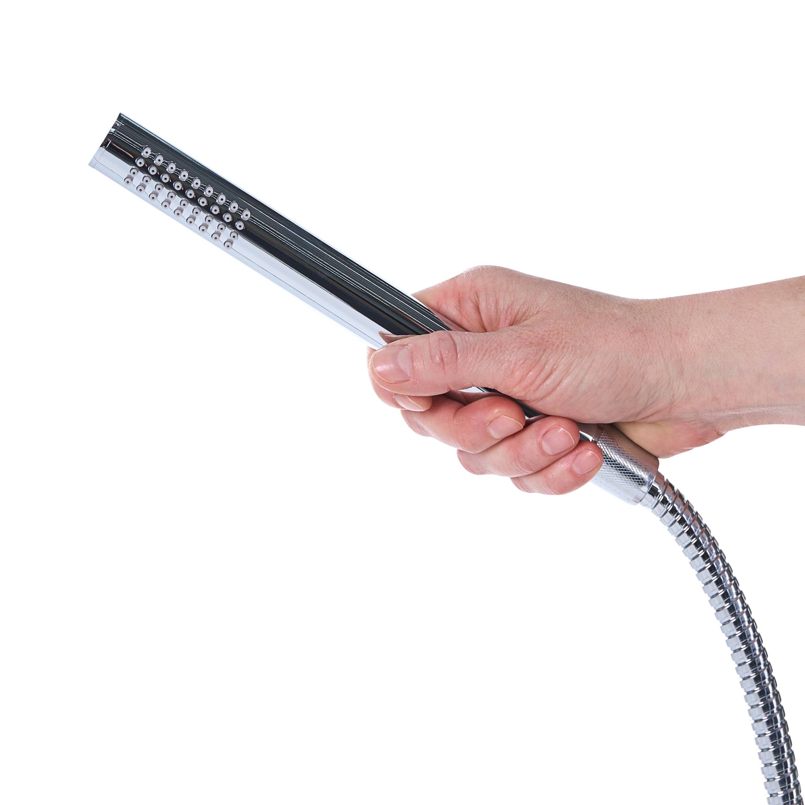 Beliani - Douche d'extérieur Acier inox Argenté MARUDI - 57x17x230- Beliani - Image 6