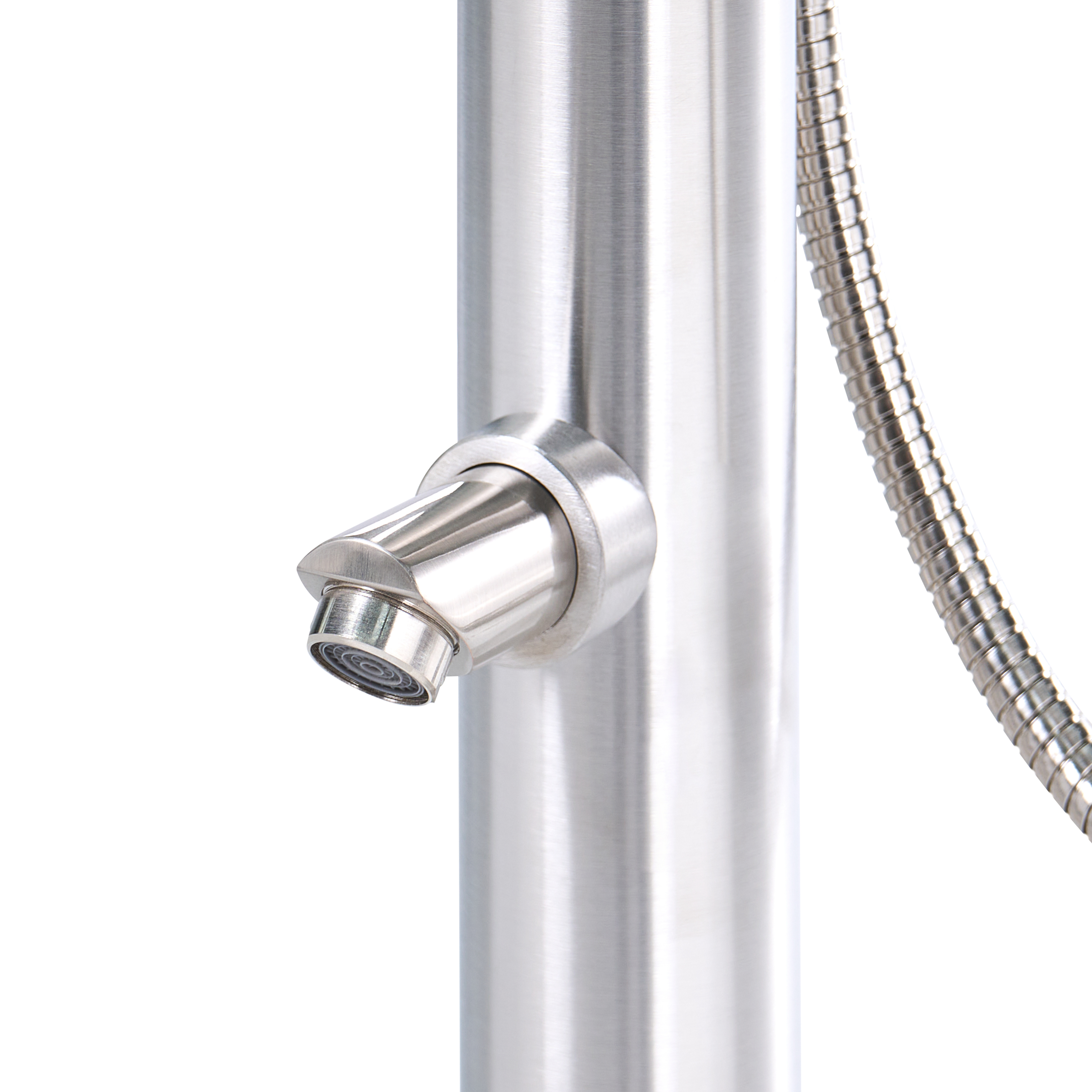Beliani - Douche d'extérieur Acier inox Argenté MARUDI - 57x17x230- Beliani - Image 9