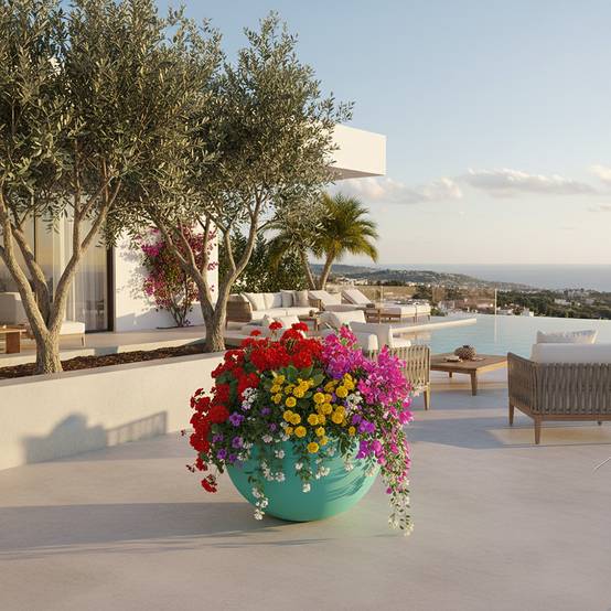 Pot de fleurs dolce vita 300l - plast'up rotomoulage - Image 4