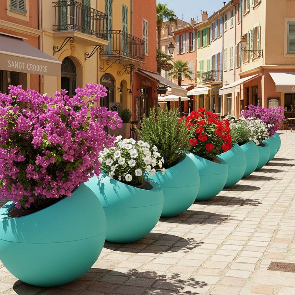 Pot de fleurs dolce vita 300l - plast'up rotomoulage - Image 2