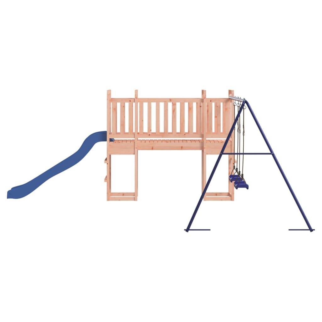 Helloshop26 - Aire de jeux d'extérieur balançoires toboggan portiques robuste jeux jardin 308 x 467 x 169 cm bois massif de douglas - Imagen 4