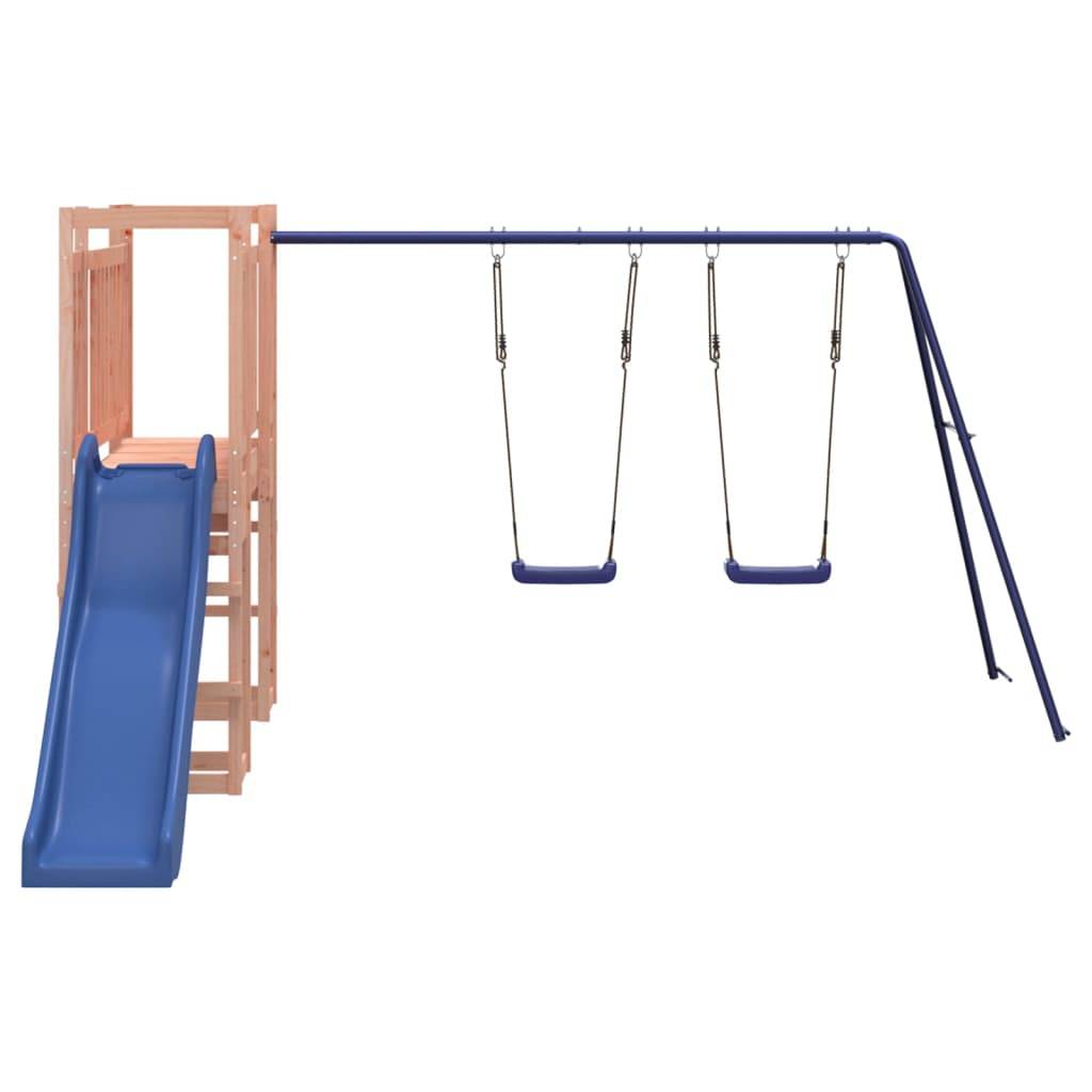 Helloshop26 - Aire de jeux d'extérieur balançoires toboggan portiques robuste jeux jardin 308 x 467 x 169 cm bois massif de douglas - Imagen 3