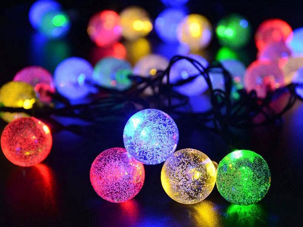 Guirlande de jardin 40 led solaire multicolore - Image 2