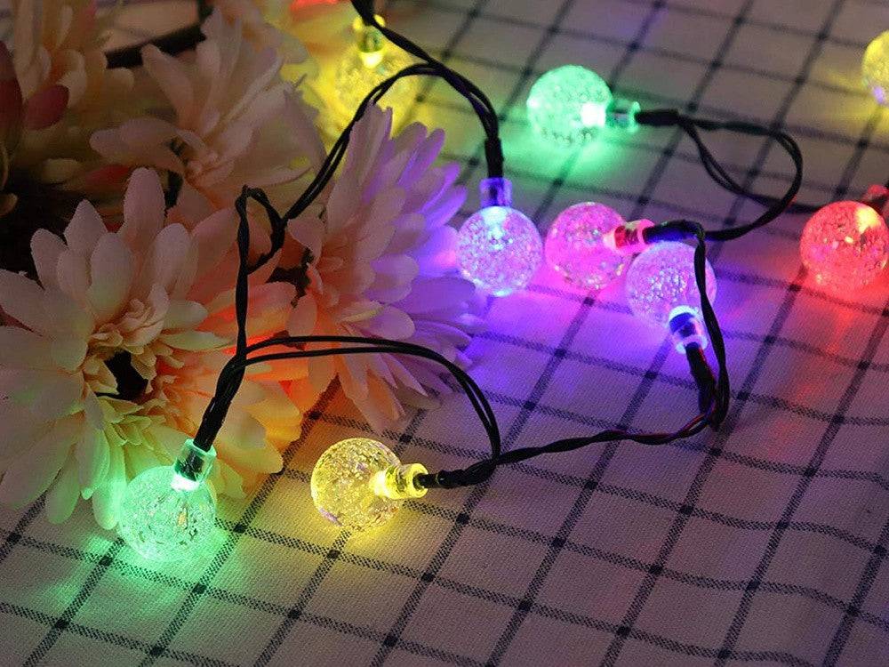 Guirlande de jardin 40 led solaire multicolore - Image 3