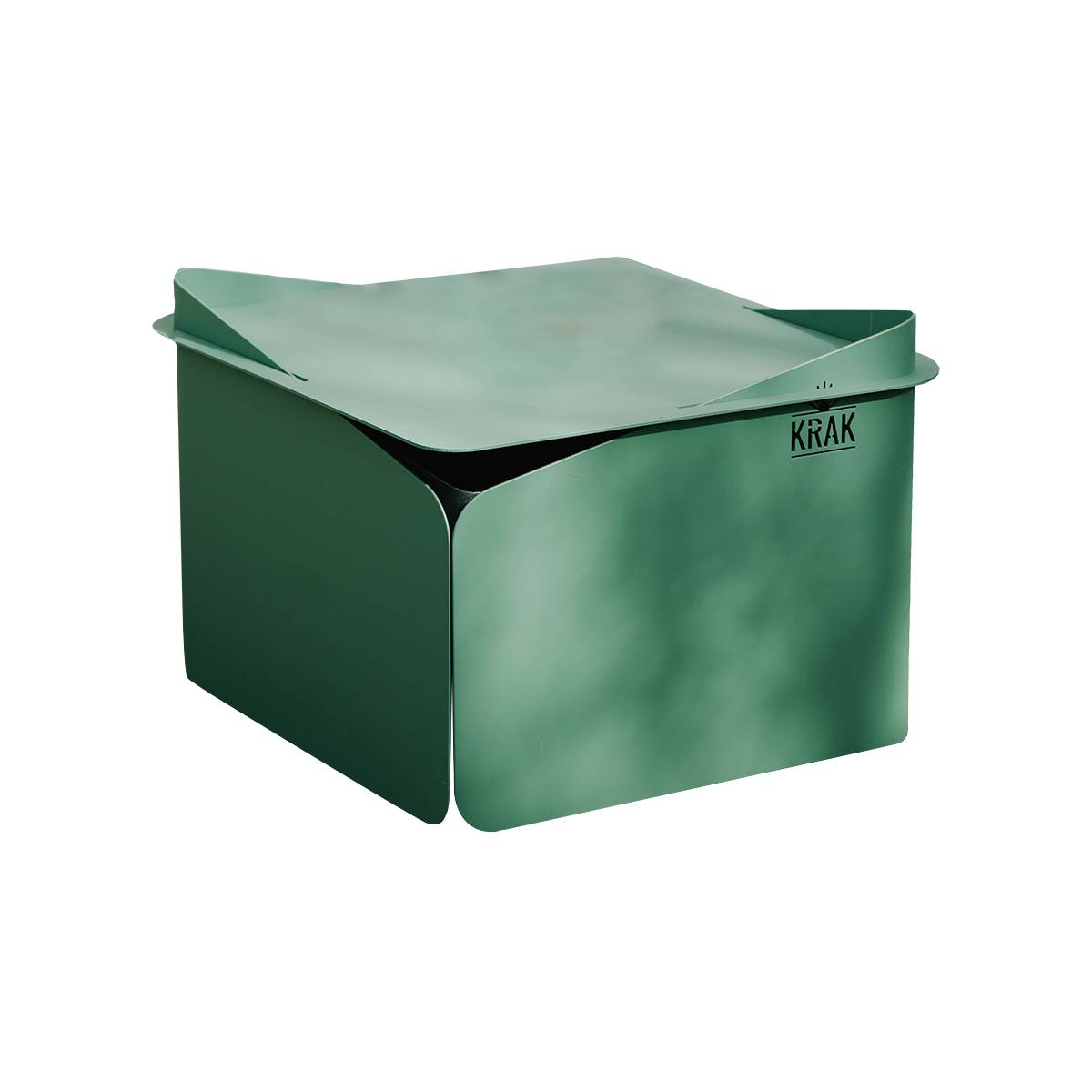 Brasero à bois + plateau 79x69cm LEVANT + PLATEAU VERT PROVENCE Krak - Image 2