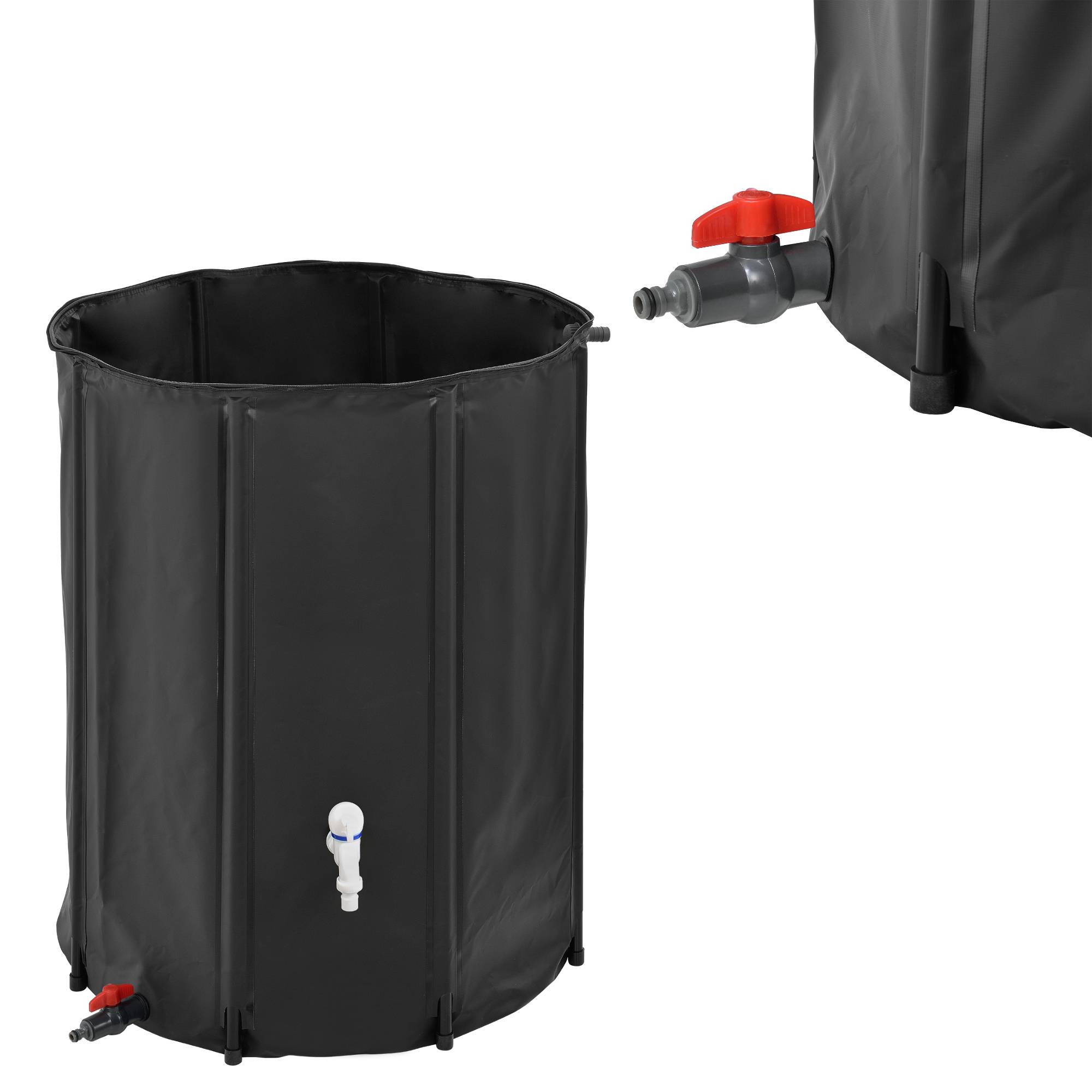 Casa.Pro - Récupérateur d'eau Réservoir d'eau Inoxydable et Résistant aux UV 500 L 80 x 98 cm [casa.pro] - Image 2