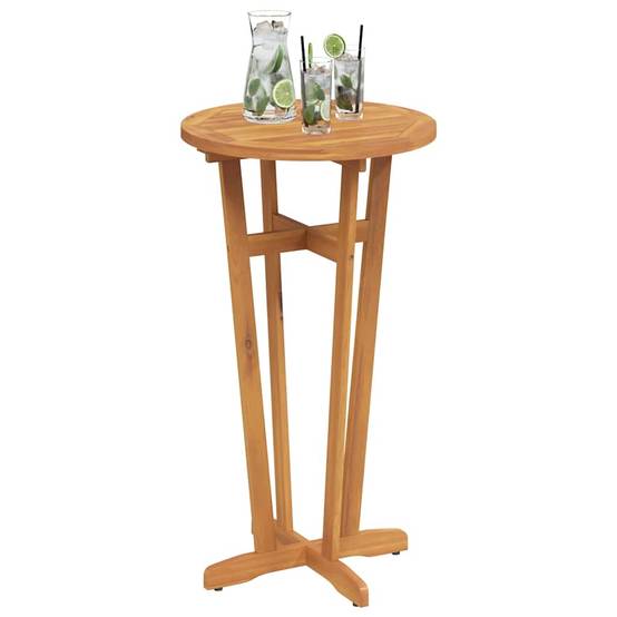 Mange-Debout Rond Ø60cm en Bois d'Acacia Massif pour Jardin ou Balcon – ComfortXL Outdoor Living - Image 4