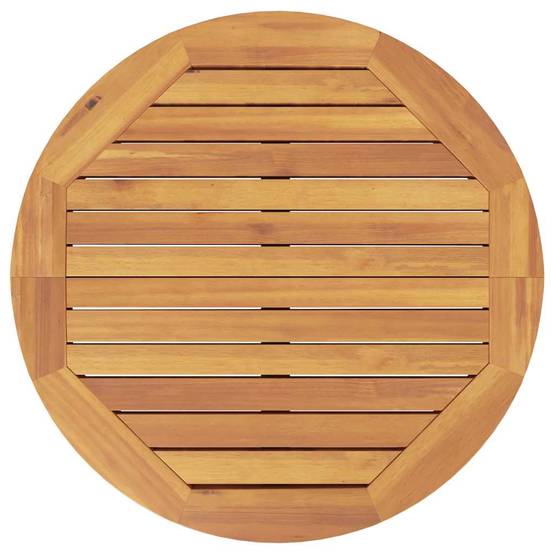 Mange-Debout Rond Ø60cm en Bois d'Acacia Massif pour Jardin ou Balcon – ComfortXL Outdoor Living - Image 8