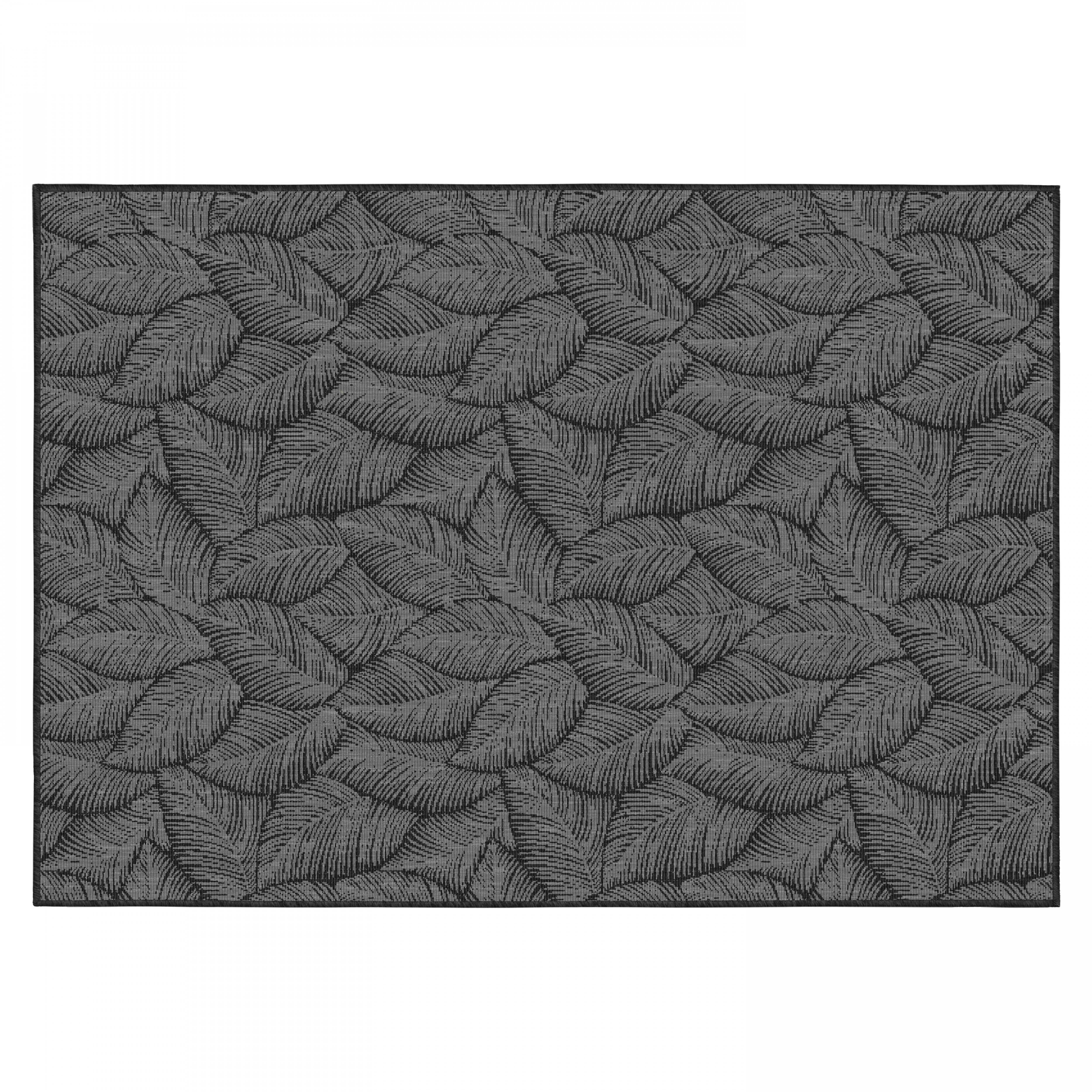 Oviala - Tapis d'extérieur en polypropylène 200 x 290 cm noir Folia - Oviala - Imagen 1