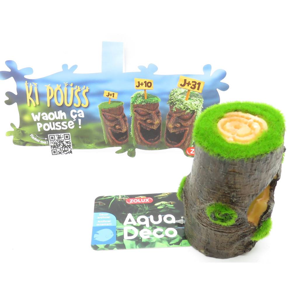 Zolux - Tronc petit modèle. ki pouss 6.6 x 5.6 x 10 cm décoration aquarium - Imagen 2