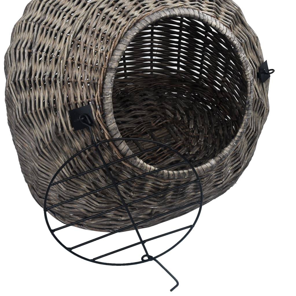 Vidaxl - Cage de transport pour chats Gris 60x45x45 cm Saule naturel vidaXL 170906 - Imagen 6