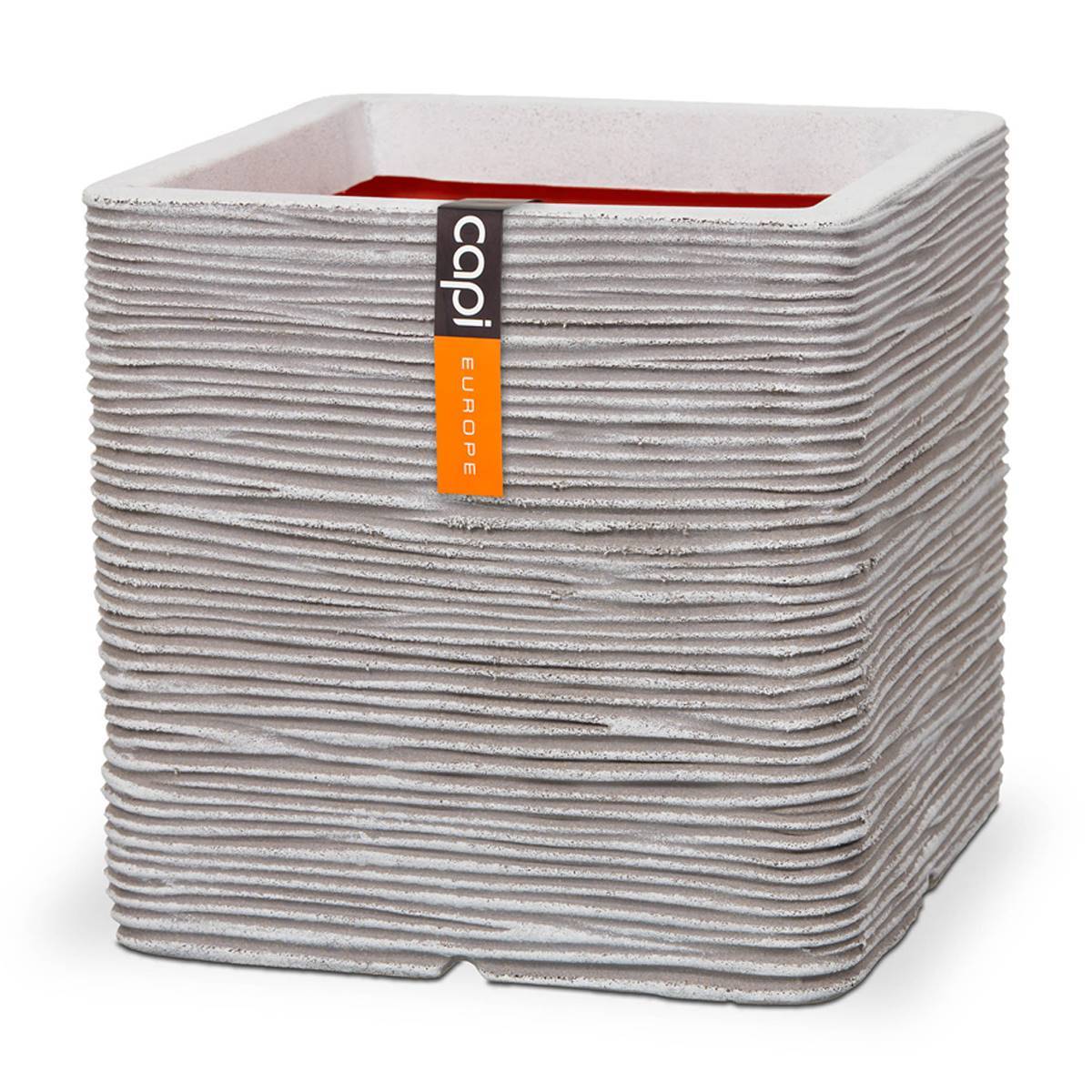 Artificielles - Bac Rib Top Qualité Int/Ext. cube 30x30x30 cm sable - dimhaut: H 30 cm - couleur: Sable