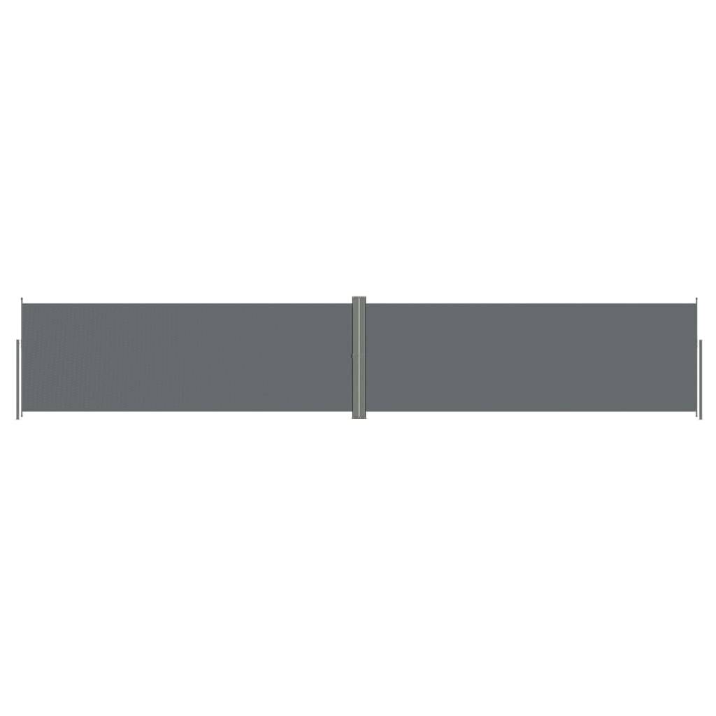 Helloshop26 - Auvent paravent store brise-vue latéral rétractable de patio jardin terrasse balcon protection visuelle écran 180 x 1000 cm anthracite - Imagen 1