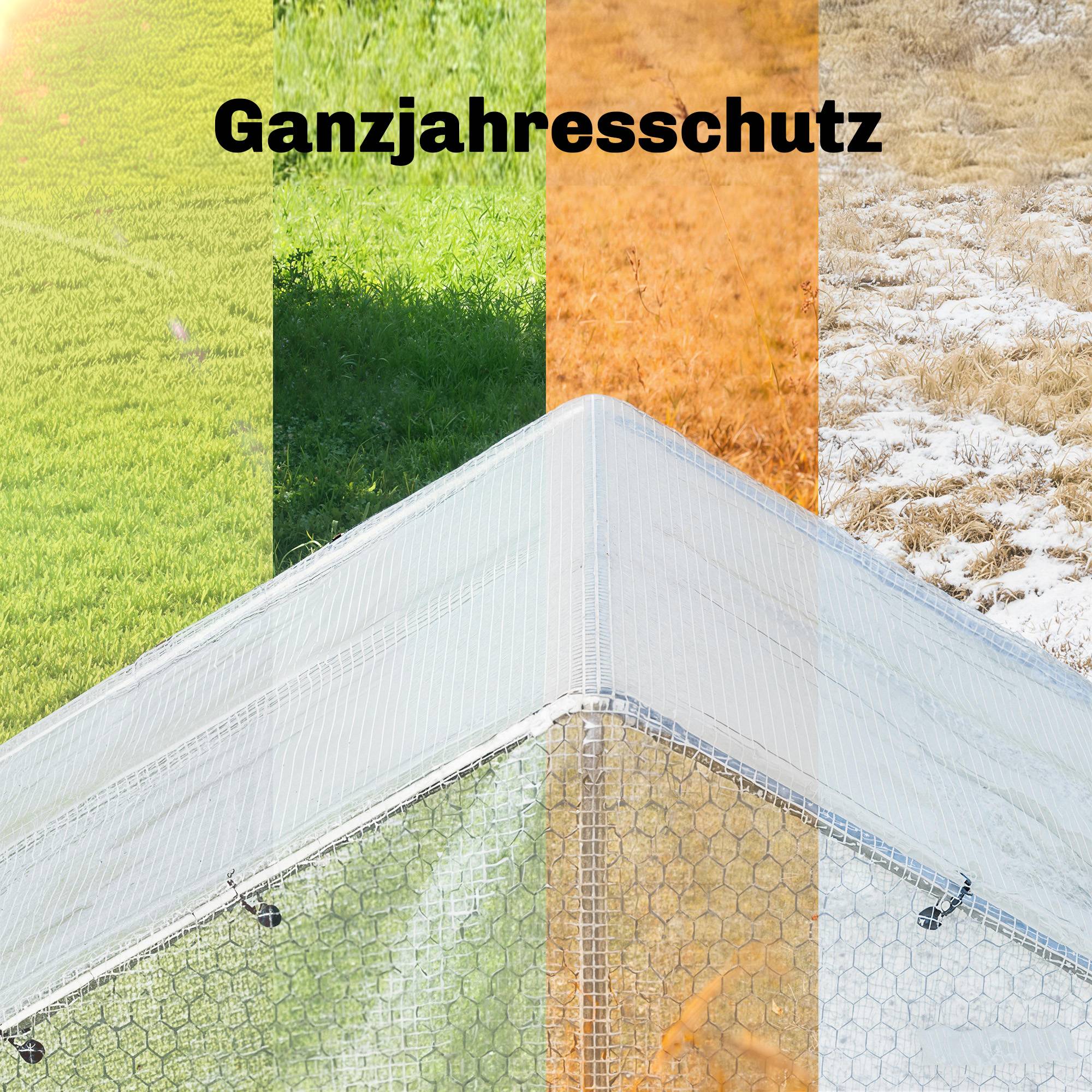 ComfortXL - Bâche de protection PE 4 x 6 m blanche 140 g/m² pour jardin voiture et bois étanche avec œillets renforcés - Image 4