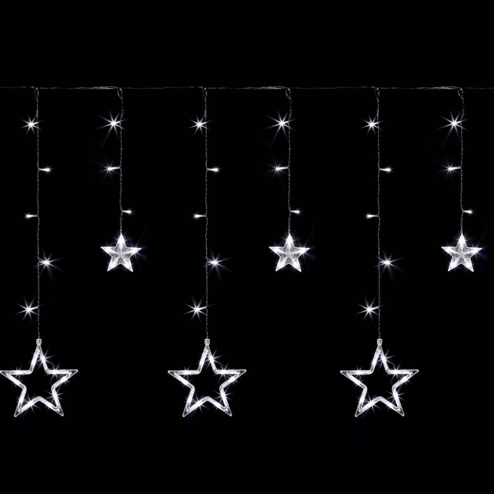Rideaux lumineux étoilé avec LED à piles - Imagen 2