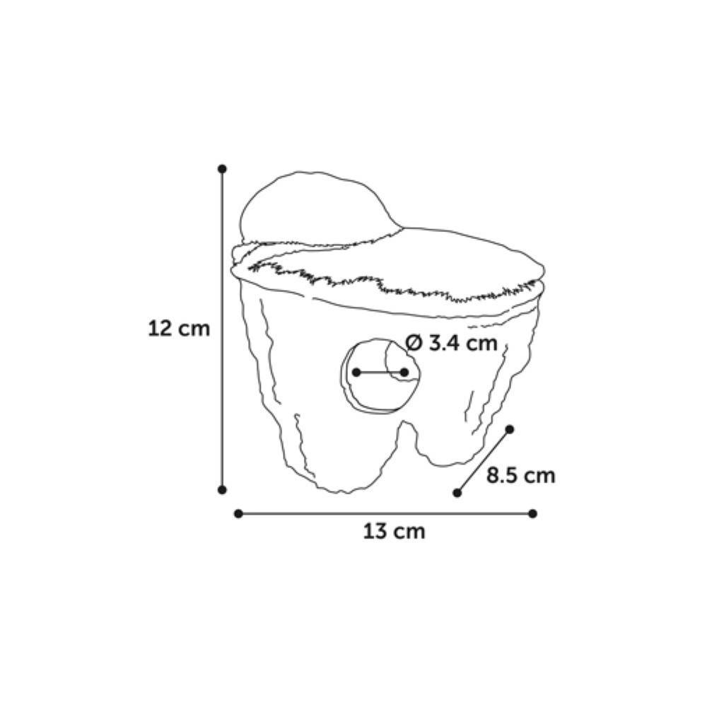 Flamingo - Rocher Flottant  S, taille 12 x 8,5 x 13 cm, décoration aquarium - Imagen 2