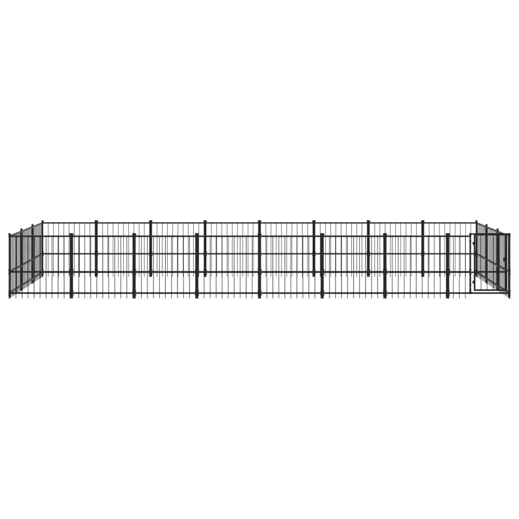 Vidaxl - Chenil d'extérieur pour chiens Acier 22,58 m² vidaXL 3124621 - Imagen 8