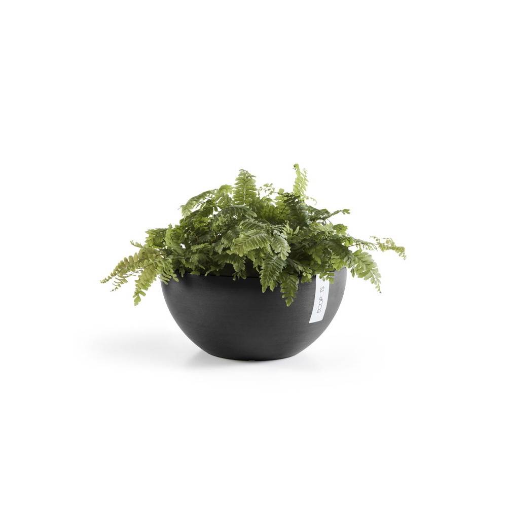 Ecopots - Pot Rond Brussels 30 Gris Foncé - Ø 30 x H. 14 cm - 6,5 L ECOPOTS - Imagen 2
