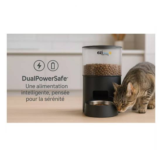 Distributeur de croquettes et fontaine pour chat et petit chien Eziclean® Nutribot Connect X (3L/2,5L) - Image 8