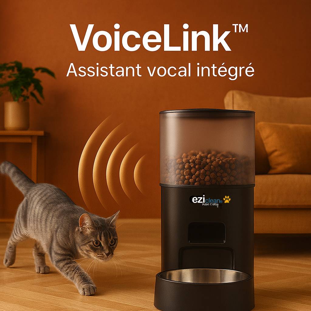 Distributeur de croquettes et fontaine pour chat et petit chien Eziclean® Nutribot Connect X (3L/2,5L) - Image 5