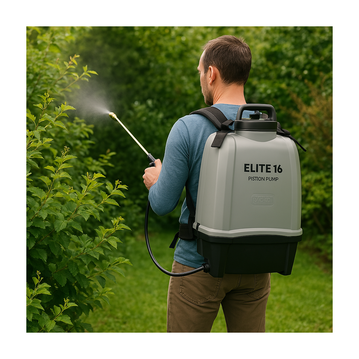 Pulverisateur Électrique à Batterie 16L 8 Bar 2 Batteries Lithium Chargeur Végetaux Toiture VOLPI - Image 2