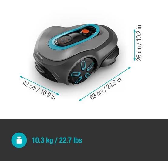 Gardena - Tondeuse robot - Smart SILENO max 1200 - Surface 1200 m² - DuoConnect - Bluetooth - Tonte des bordures - Image 5