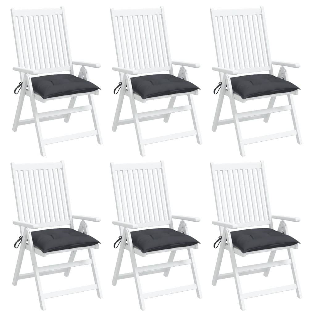 Coussins De Chaise Carrés 50x50x5cm Lot De 2 - Galettes Siège Confortables Avec Attaches