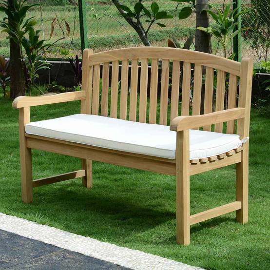 Teck'Attitude - Coussin Crème pour banc 130 cm - TECK'Attitude - Imagen 2