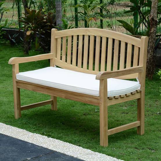 Teck'Attitude - Coussin Crème pour banc 130 cm - TECK'Attitude - Imagen 4