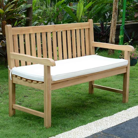 Teck'Attitude - Coussin Crème pour banc 130 cm - TECK'Attitude - Imagen 3