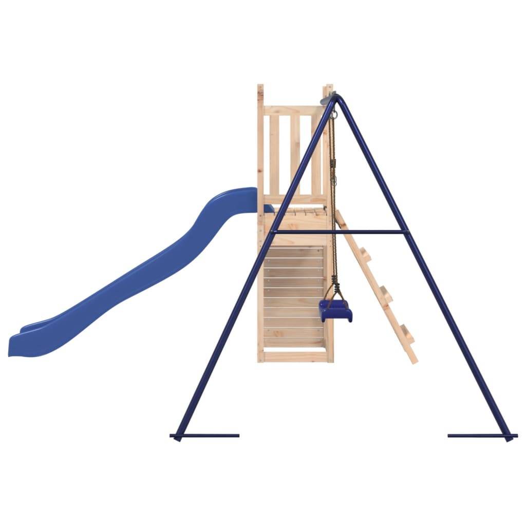 Helloshop26 - Aire de jeux d'extérieur balançoires toboggan portiques robuste jeux jardin 237 x 321 x 169 cm bois de pin massif - Imagen 4