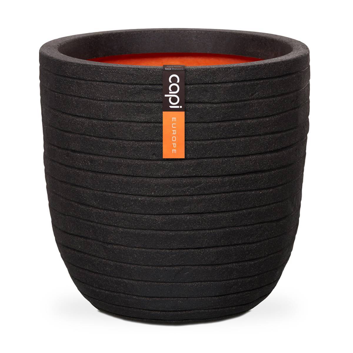 Artificielles - Bac Row Top Qualité Int/Ext eggpot 54x52 cm noir - dimhaut: H 52 cm - couleur: Noir