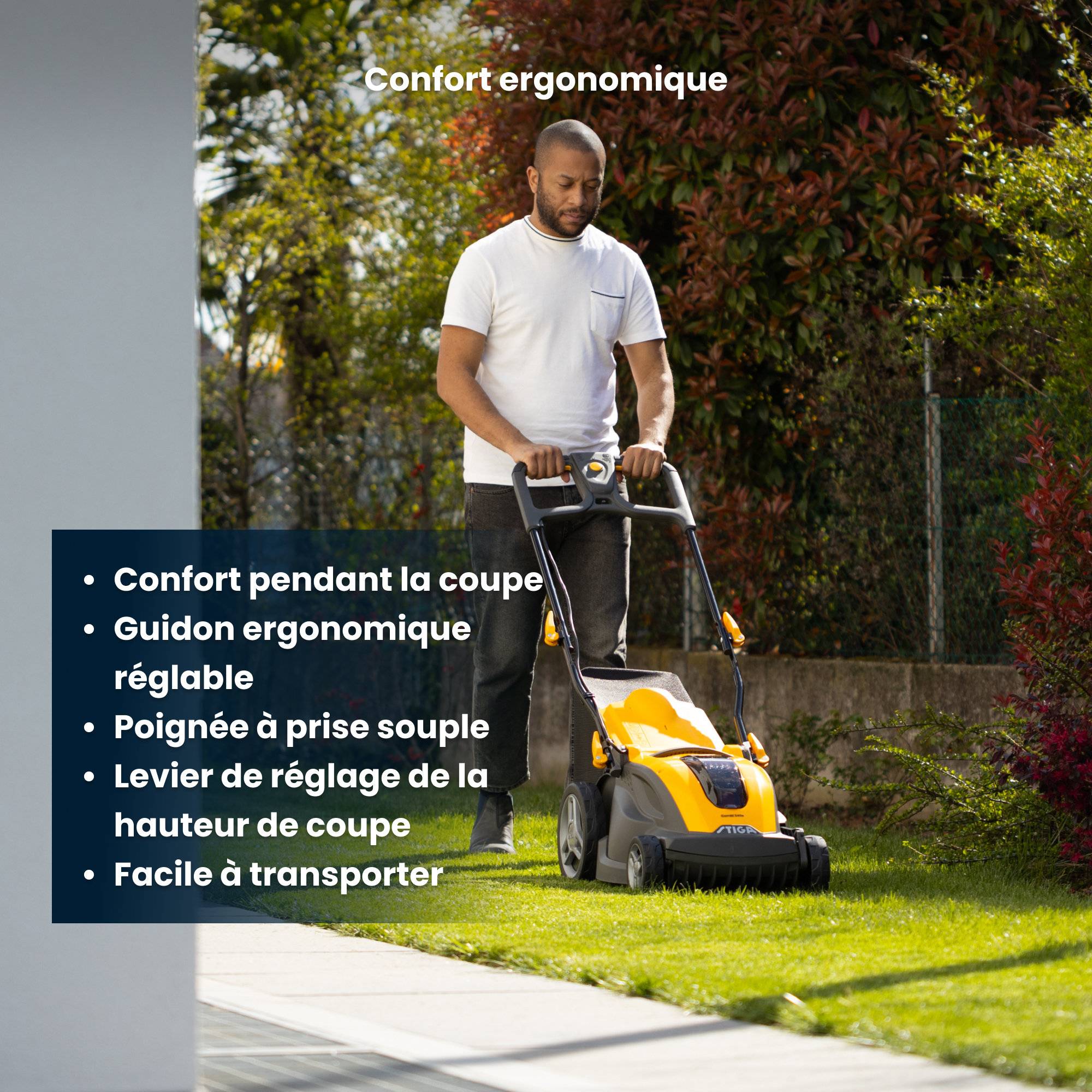 Stiga - Tondeuse Combi340e Kit, panier 40L, batterie 48V (4Ah), max. 350m² - STIGA - Imagen 5