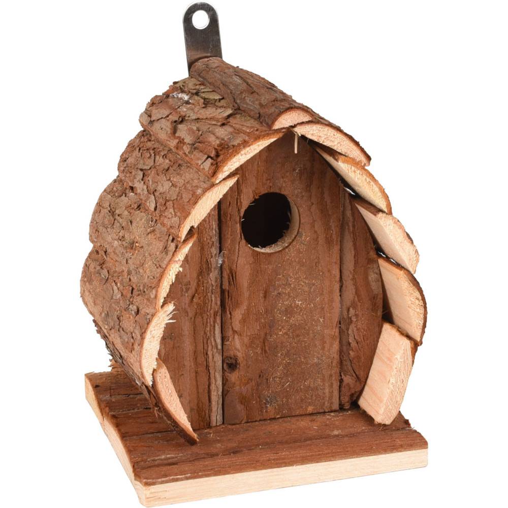 animallparadise - Nichoir en bois naturel, GUIDO, 13 X 13 X 17 cm,  pour oiseaux - Imagen 5