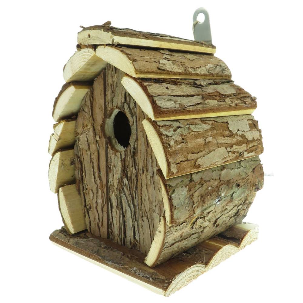 animallparadise - Nichoir en bois naturel, GUIDO, 13 X 13 X 17 cm,  pour oiseaux - Imagen 1