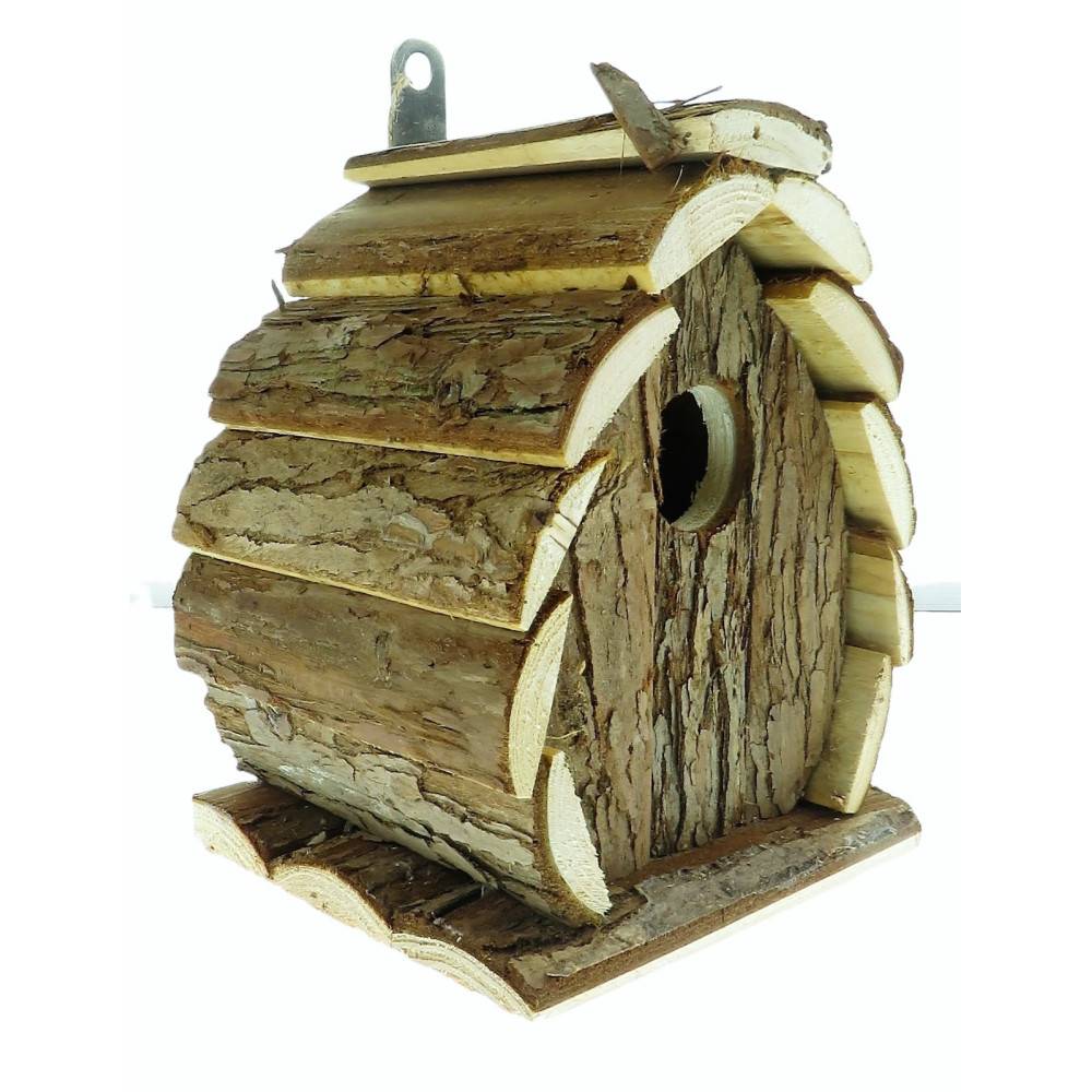 animallparadise - Nichoir en bois naturel, GUIDO, 13 X 13 X 17 cm,  pour oiseaux - Imagen 2