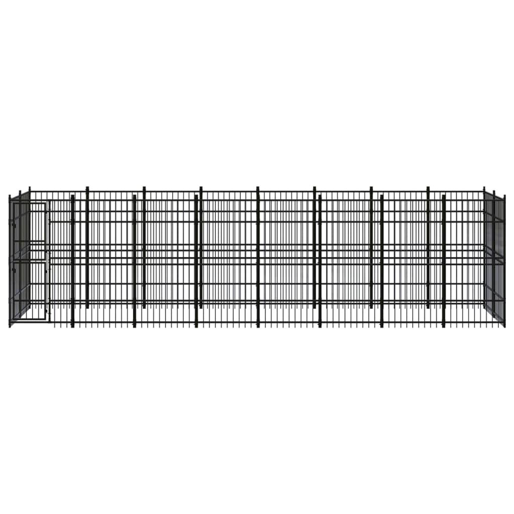 Vidaxl - Chenil d'extérieur pour chiens Acier 14,75 m² vidaXL 3097962 - Imagen 2