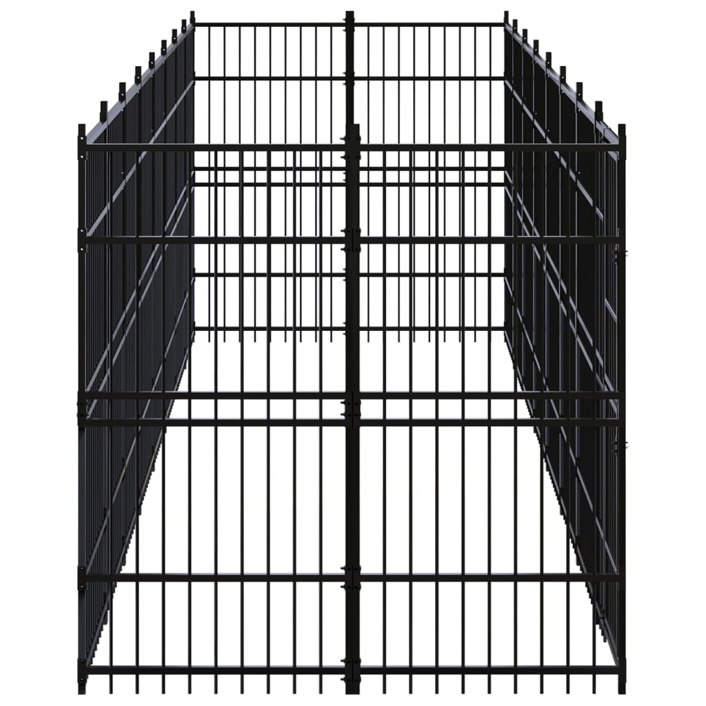 Vidaxl - Chenil d'extérieur pour chiens Acier 14,75 m² vidaXL 3097962 - Imagen 3