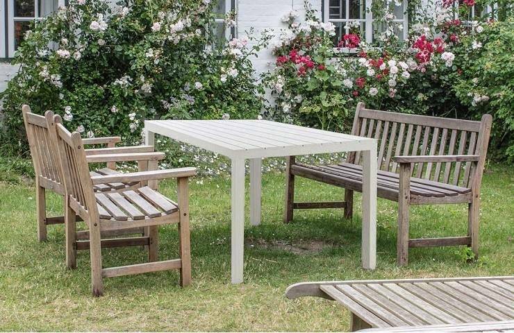 Dmora - Table d'extérieur Vasto, Étagère à manger rectangulaire, Table de jardin polyvalente intérieure et extérieure, 138x78h72 cm, Blanc - Dmora - Imagen 4