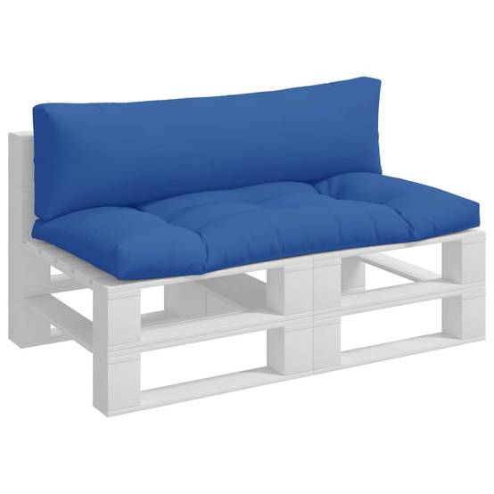 Lot de 2 Coussins pour Banquette Palette en Tissu Imperméable Décoration Jardin Bleu 110x58cm – ComfortXL Outdoor Living - Image 3